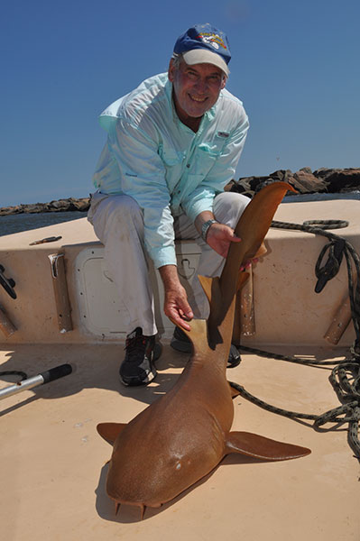 Mike Marsh caught this nurse shark during Shark Week.