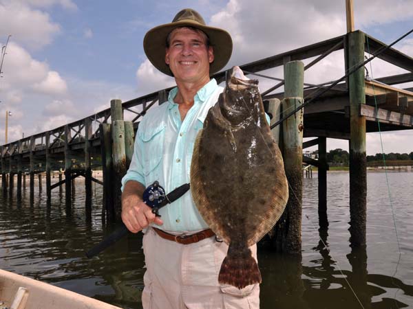 Mike Marsh with a Nice Southern Flounder