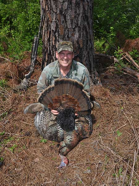 Mike Marsh took this turkey on a Sunday while hunting public land in Georgia in spring of 2014. While Virginia and South Carolina prohibit Sunday hunting on public land, Georgia hunters can hunt anywhere. North Carolina is now surrounded by states that allow general hunting on Sunday. 