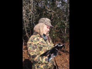lady wood duck hunter